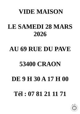 Image Vide maison à Craon (photo 1)