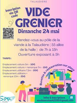 Image Vide grenier du Sou des ecoles de la talaudiere (photo 1)