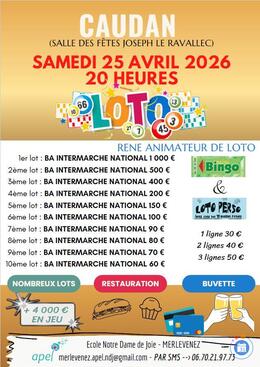 Image Super LOTO 25 avril à Caudan animé par René (photo 1)