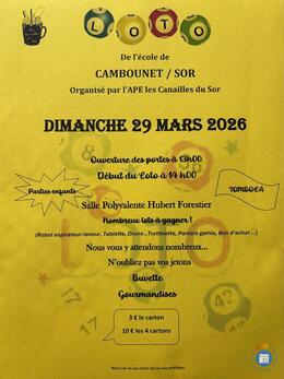 Image Loto de l'école de cambounet sur le sor (photo 1)