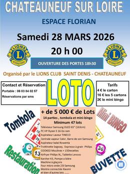 Image LOTO LIONS CLUB Saint Denis -Châteauneuf (caritatif) (photo 1)