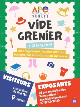 Image Vide Grenier APE Subles (photo 1)