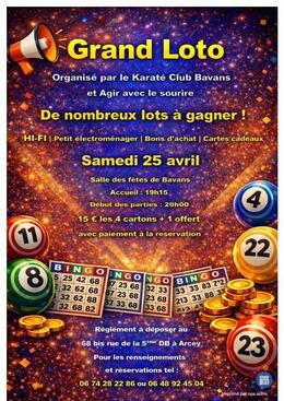 Image Grand loto Karaté Club Bavans et Agir avec le sourire (photo 1)