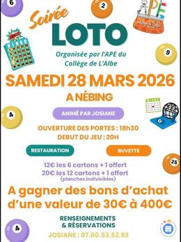 Image Loto APE du collège de l Albe Albestroff à NEBING (photo 1)