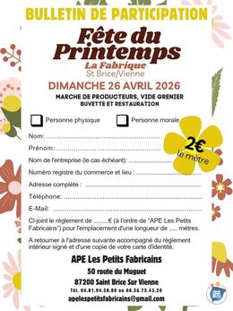 Image Vide grenier et marché de printemps (photo 1)