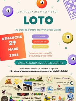 Image LOTO au profit de la crèche et de l'APE des Déserts (photo 1)