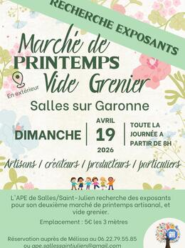 Image Vide grenier, marché de printemps, marché de créateurs (photo 1)