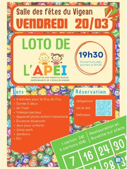 Image Loto de l’APEI de l’école primaire Migron (photo 1)