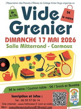 Image Vide grenier de l’APE du Collège Victor Hugo (photo 1)