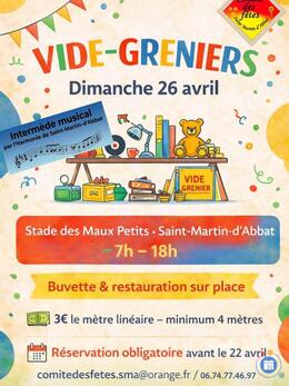 Image Vide-greniers du Comité des fêtes de St-Martin-d'Abbat (photo 1)