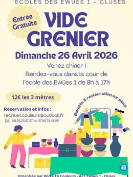 Image Vide greniers Écoles des Ewües 1 à Cluses (photo 1)