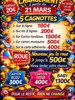 Image Super Loto forfait 20 euros avec 5 Cagnottes (photo 1)