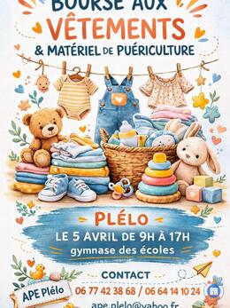 Image Bourse aux vêtements de l'APE Plélo (photo 1)