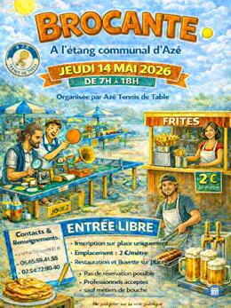 Image Brocante organisée par Azé tennis de table (photo 1)
