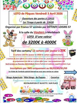 Image Super lotoquine de Pâques animé par Laurent de detenteloisir (photo 1)