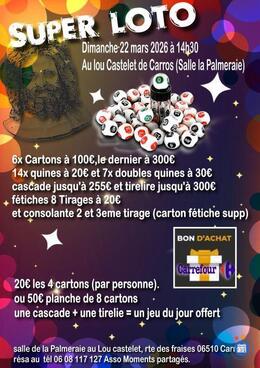 Image Super Loto au lou castelet de Carros (photo 1)