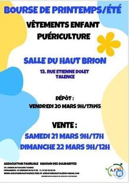 Image Bourse printemps été puériculture (photo 1)