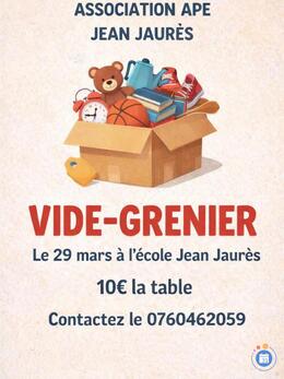 Image Vide grenier ape ecole jean jaures 69800 (photo 1)