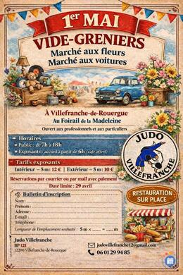 Image Vide grenier, marché aux fleurs et voitures (photo 1)