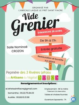 Image Vide Grenier Amicale Laïque Le Fret St Fiacre - CROZON (photo 1)