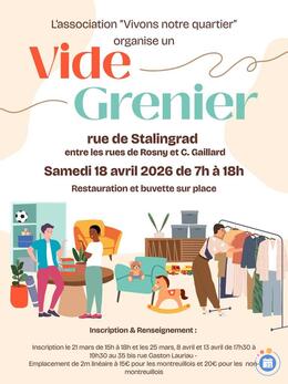 Image Vide grenier de l'association Vivons notre quartier (photo 1)