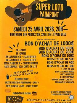 Image Super loto Amicale laïque Marthe Niel Paimpont avec JCO (photo 1)