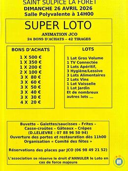 Image Super loto du Comité des Fêtes St Sulpice avec JCO (photo 1)
