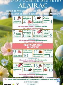 Image Loto du comité des fêtes d'Alairac (photo 1)