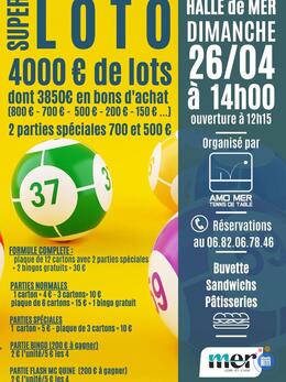 Image Super loto organisé par l'amo mer tennis de table (photo 1)