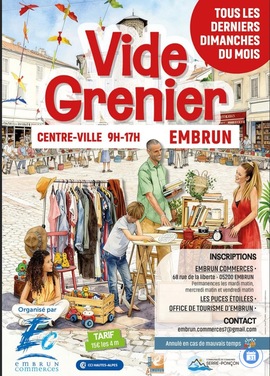Image Vide grenier du centre ville d'embrun (photo 1)
