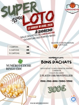 Image Super loto bingo de la jsl basket (photo 1)