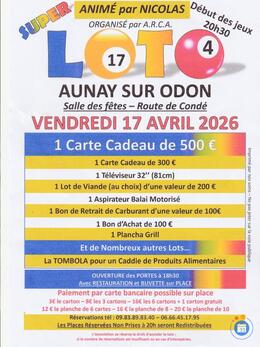 Image SUPER LOTO Animé par Nicolas Organisé par ARCA (photo 1)