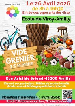 Image Vide Grenier Ecole de Viroy Amilly 26-04-26 (photo 1)