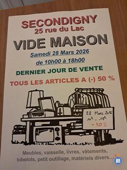 Image Vide grenier Dernier jour (-) 50 sur tous les articles (photo 1)