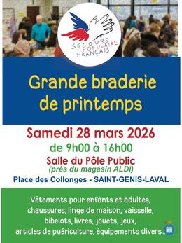Image Grande Braderie Printemps - Secours Populaire St-Genis-Laval (photo 1)