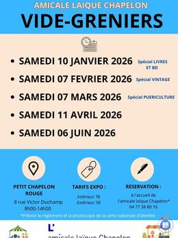 Image Vide grenier amicale laique chapelon (photo 1)