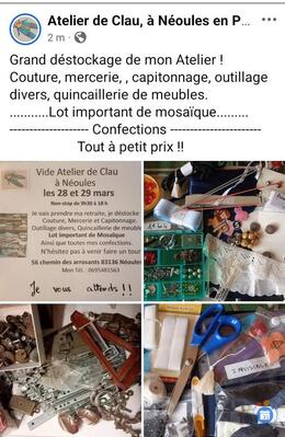 Image Grand destockage de mon Atelier (photo 1)