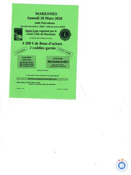 Image Loto lions club marennes (photo 1)