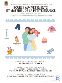 Image Bourse aux vêtements et materiel de la petite enfance (photo 1)