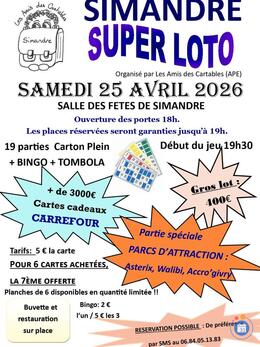Image Super Loto de l'APE les Amis des Cartables (photo 1)