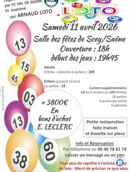 Image Loto du club de football FC VAL DE SAONE (photo 1)