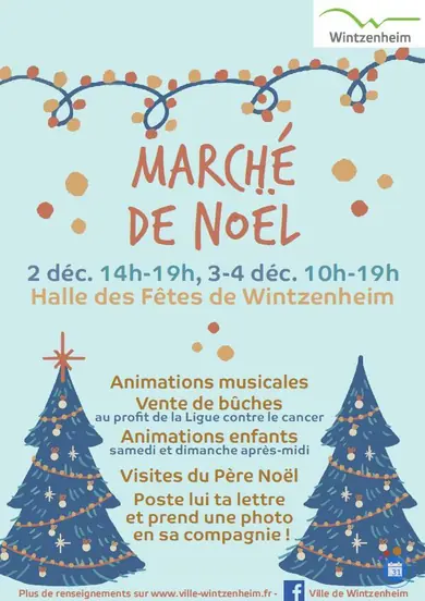Affiche Marché de Noël