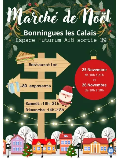 Affiche marché de Noël