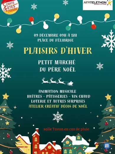 Affiche marché de Noël