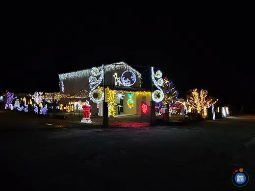 Affiche Marche de Noel de la maison illuminée de St Michel l'Observa