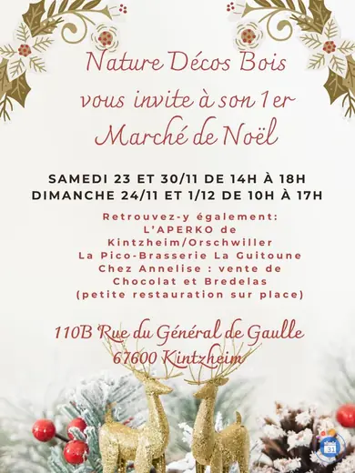 Affiche Marché de noël