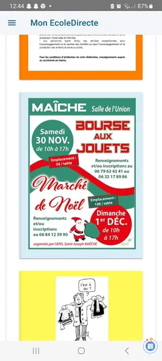 Affiche Marché de Noël
