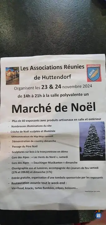 Affiche Marché de noël