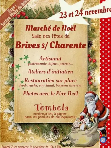 Affiche marché de Noël