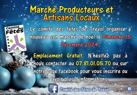 Affiche Marché de Noël